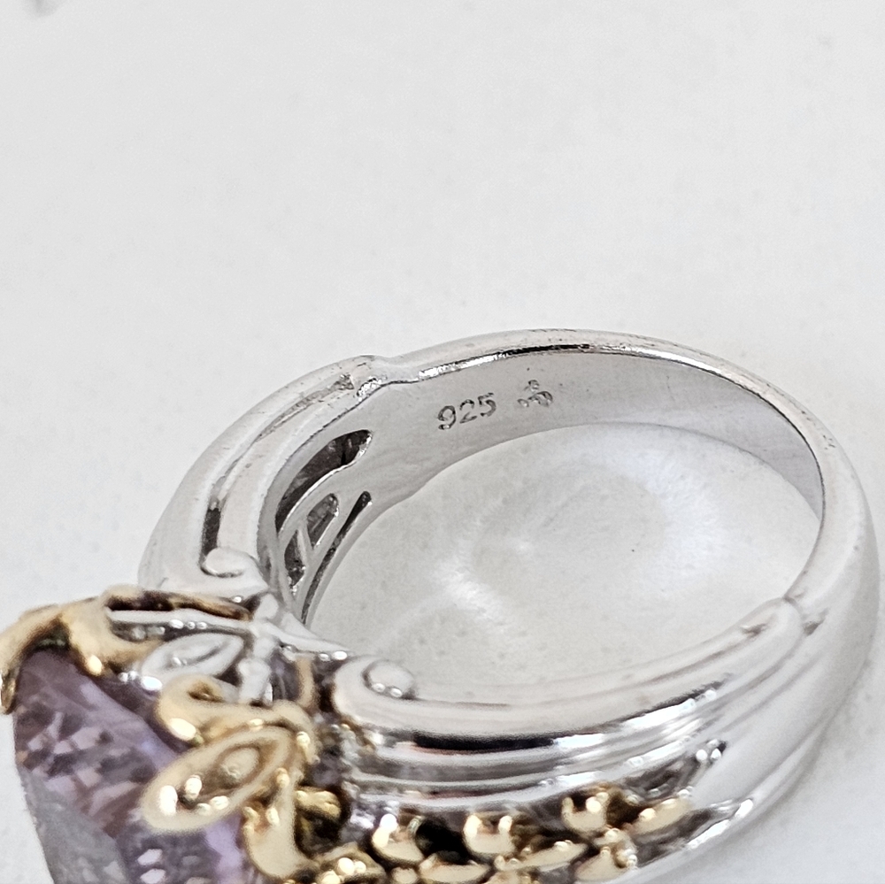 Rare Victoria Wieck Ametrine Ring Sterling Silver & 14k Size 7! - Picture 10 of 10